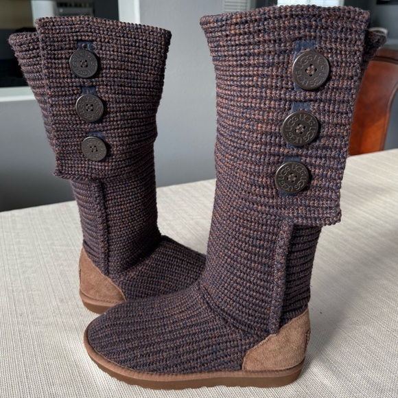 UGG CLASSIC CARDY KNIT TALL BOOT - Picture 1 of 16